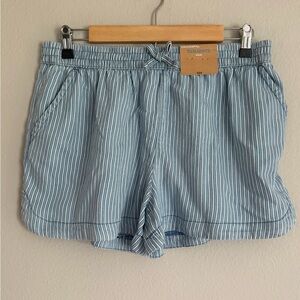Kids Blue Striped Shorts
